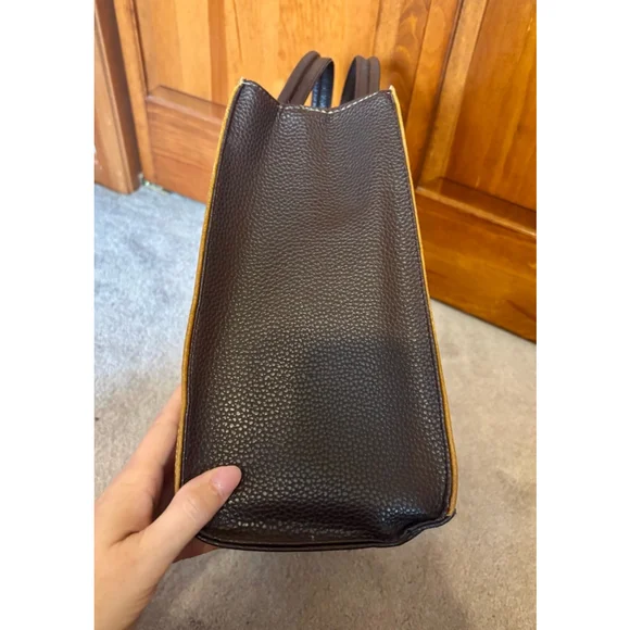 Colette Hand-Tooled Leather Tote Bag | Genuine Leather Mexico | Floral Embossed - Picture 6 of 10